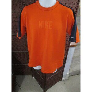 Nike T Shirt Thick Athletic Spell Out Orange Size Medium Vintage 2000s Y2K